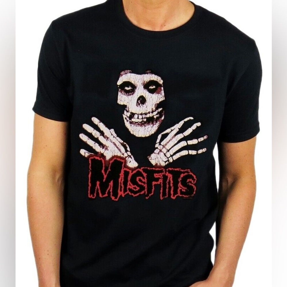 Misfits Black Crimson Ghost T-Shirt Size Medium